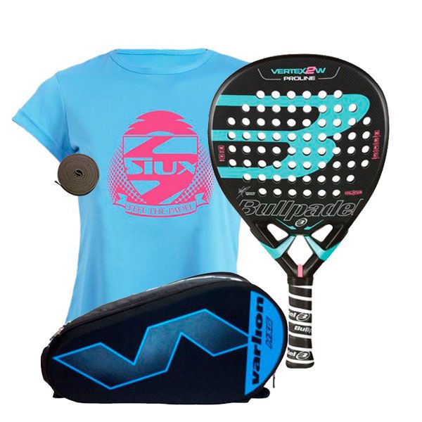 Pack Bullpadel Vertex Woman Y Paletero Varlion Hexagon Azul Ofertas